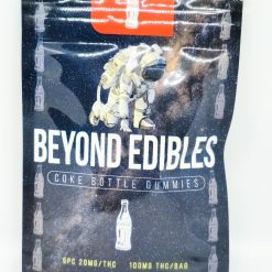 Beyond edibles - coke bottle Gummy candy packaging with astronaut theme