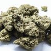 blue dream Dried cannabis buds on white background