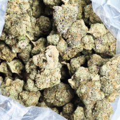 Bag of cannabis buds.